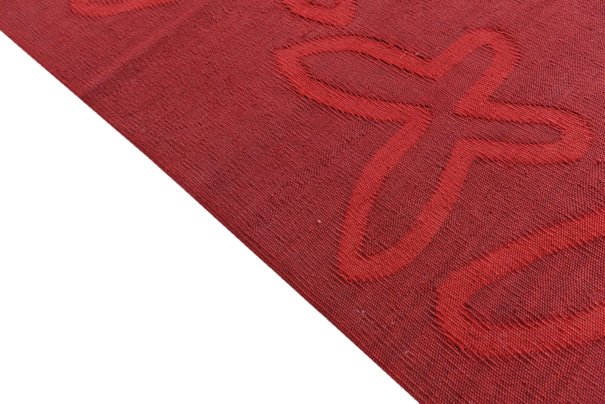 5' 10 x 7' 9 Hand Woven Kilim Modern Wool Rug