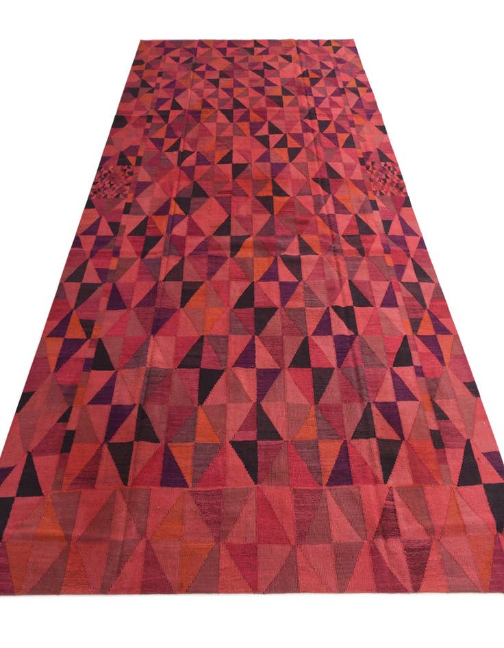 Detail image of 8' 2 x 11' 6 Hand Woven Kilim Modern Wool Rug