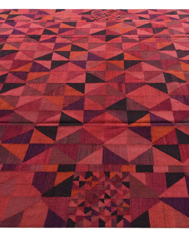 Detail image of 8' 2 x 11' 6 Hand Woven Kilim Modern Wool Rug