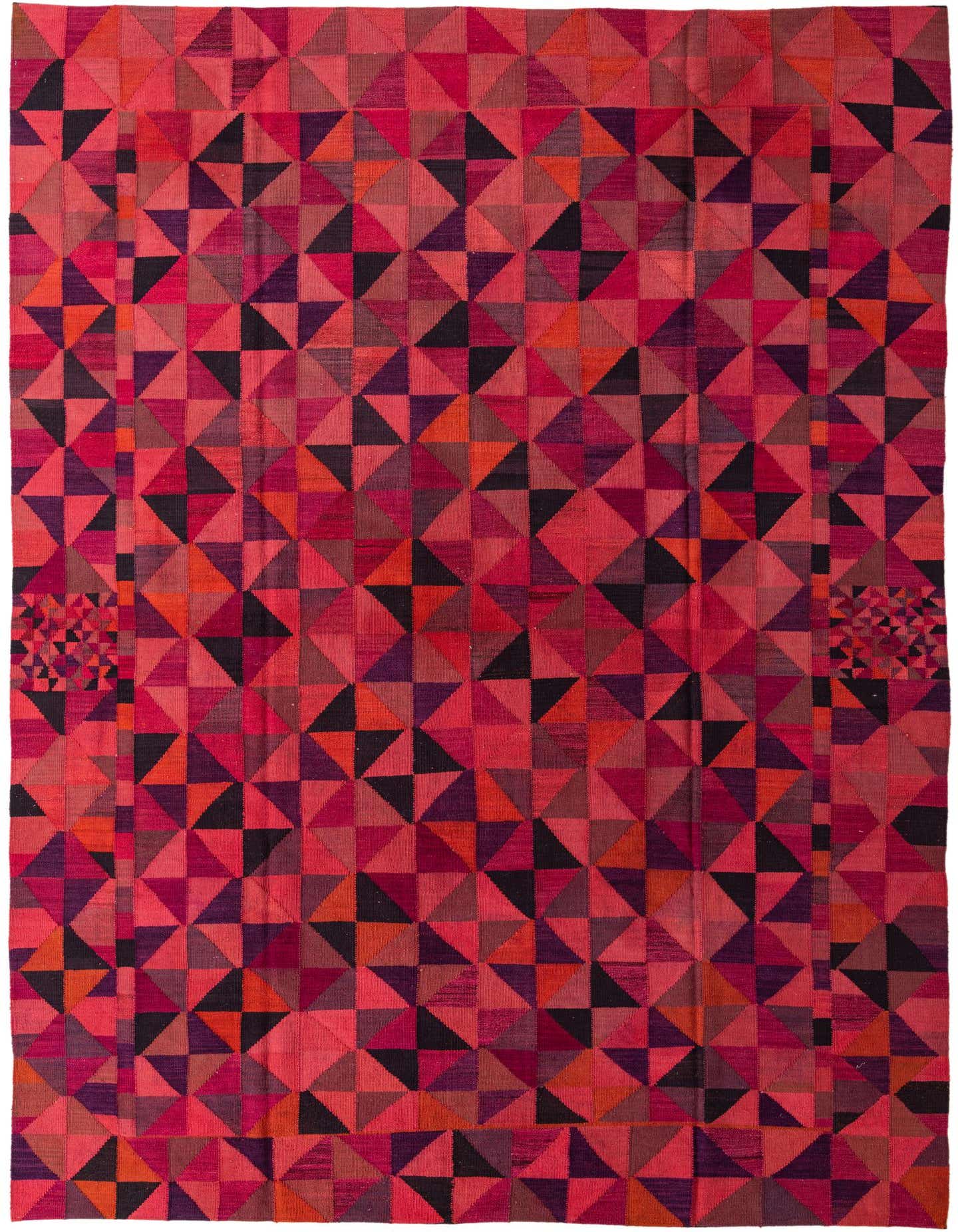 8' 2 x 11' 6 Hand Woven Kilim Modern Wool Rug