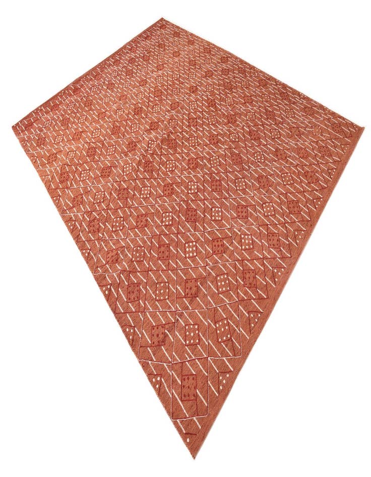 Detail image of 7' 10 x 10' 2  Hand Woven Kilim Modern Rug