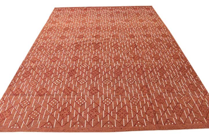 7' 10 x 10' 2 Hand Woven Kilim Modern Rug