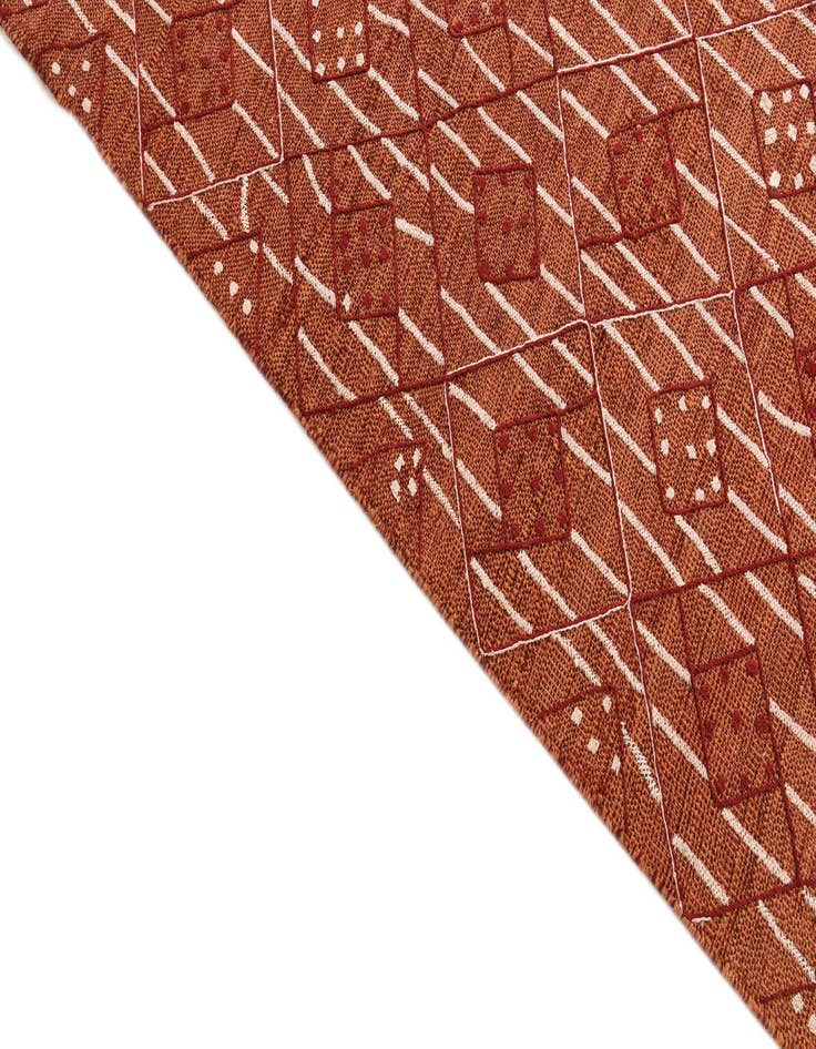 Detail image of 7' 10 x 10' 2 Hand Woven Kilim Modern Rug