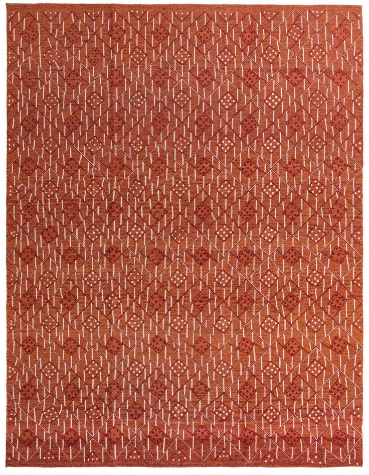 Detail image of 7' 10 x 10' 2 Hand Woven Kilim Modern Rug