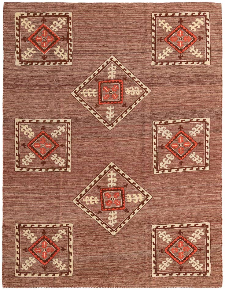 Detail image of 6' x 8' 5 Hand Woven Kilim Modern Rug
