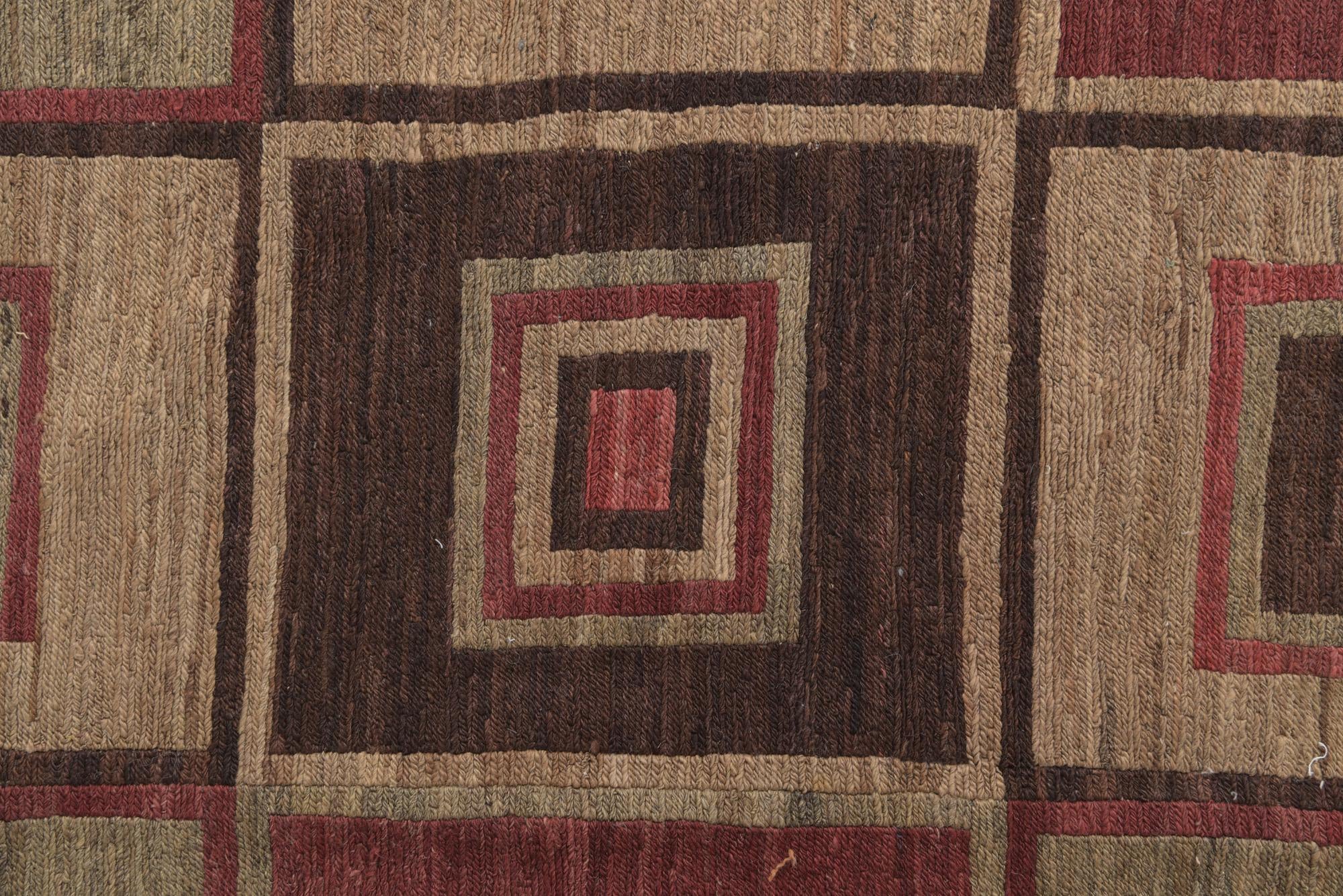 6' 7 x 8' 6 Hand Woven Kilim Modern Wool Rug