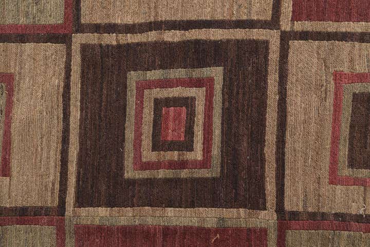 6' 7 x 8' 6 Hand Woven Kilim Modern Wool Rug