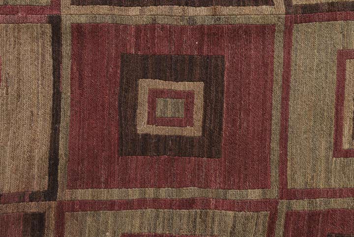 6' 7 x 8' 6 Hand Woven Kilim Modern Wool Rug