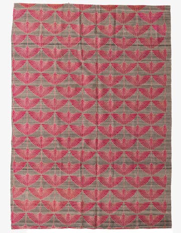 6' 10 x 9' 6 Hand Woven Kilim Modern Wool Rug