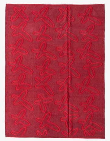 5' 10 x 7' 9 Hand Woven Kilim Modern Wool Rug