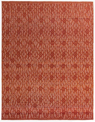 7' 10 x 10' 2 Hand Woven Kilim Modern Rug