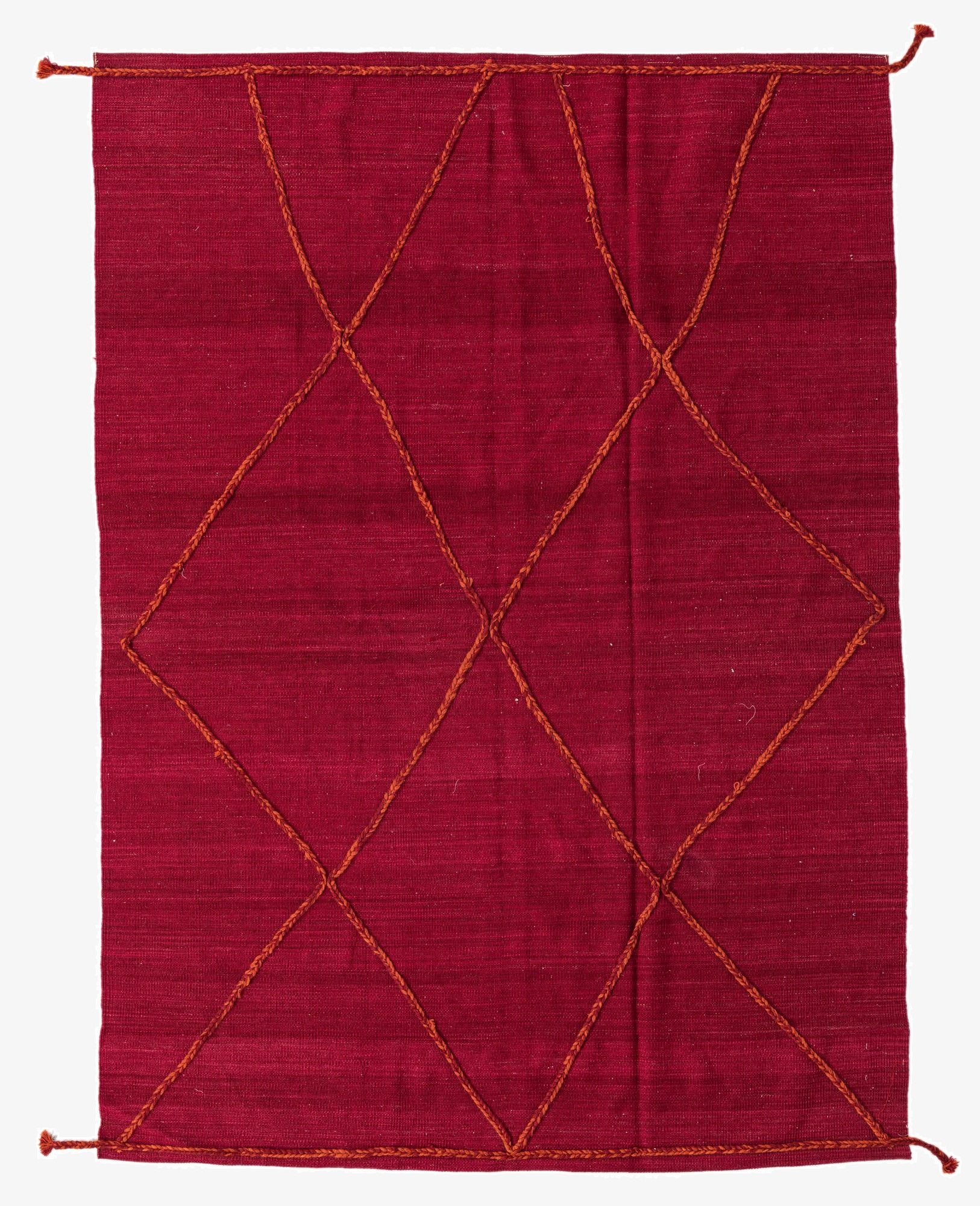 5' 7 x 7' 10  Hand Woven Kilim Modern Wool Rug