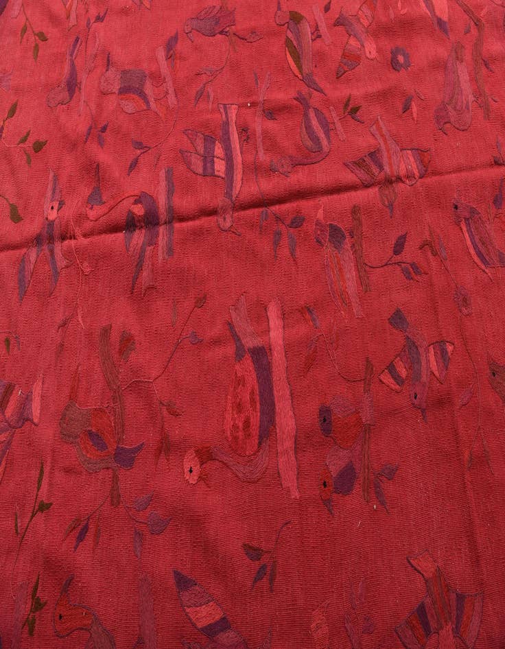 Detail image of 6' 9 x 9' 5  Hand Woven Kilim Suzani Wool Rug