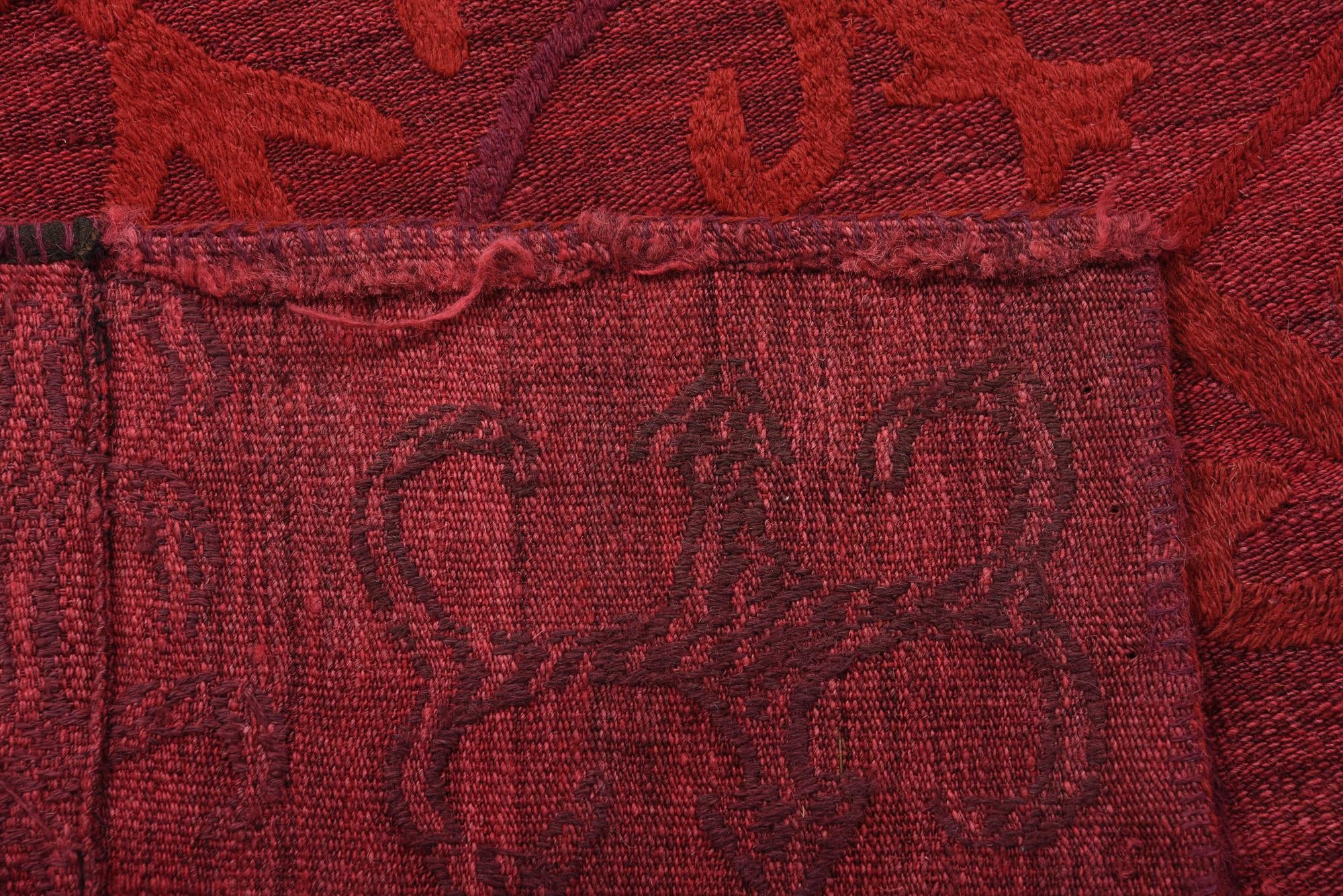 6' 2 x 9' 2 Hand Woven Kilim Suzani Wool Rug
