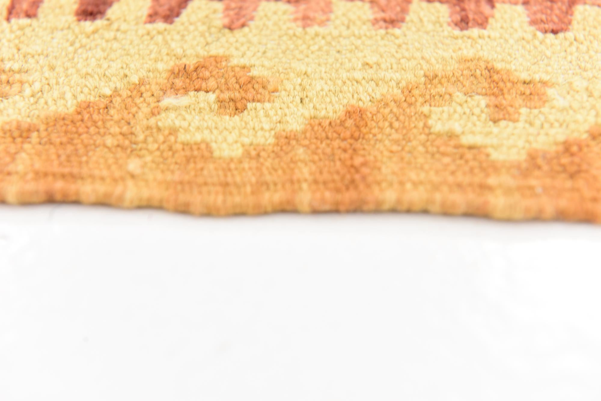 4' 9 x 6' 9 Hand Woven Kilim Waziri Wool Rug