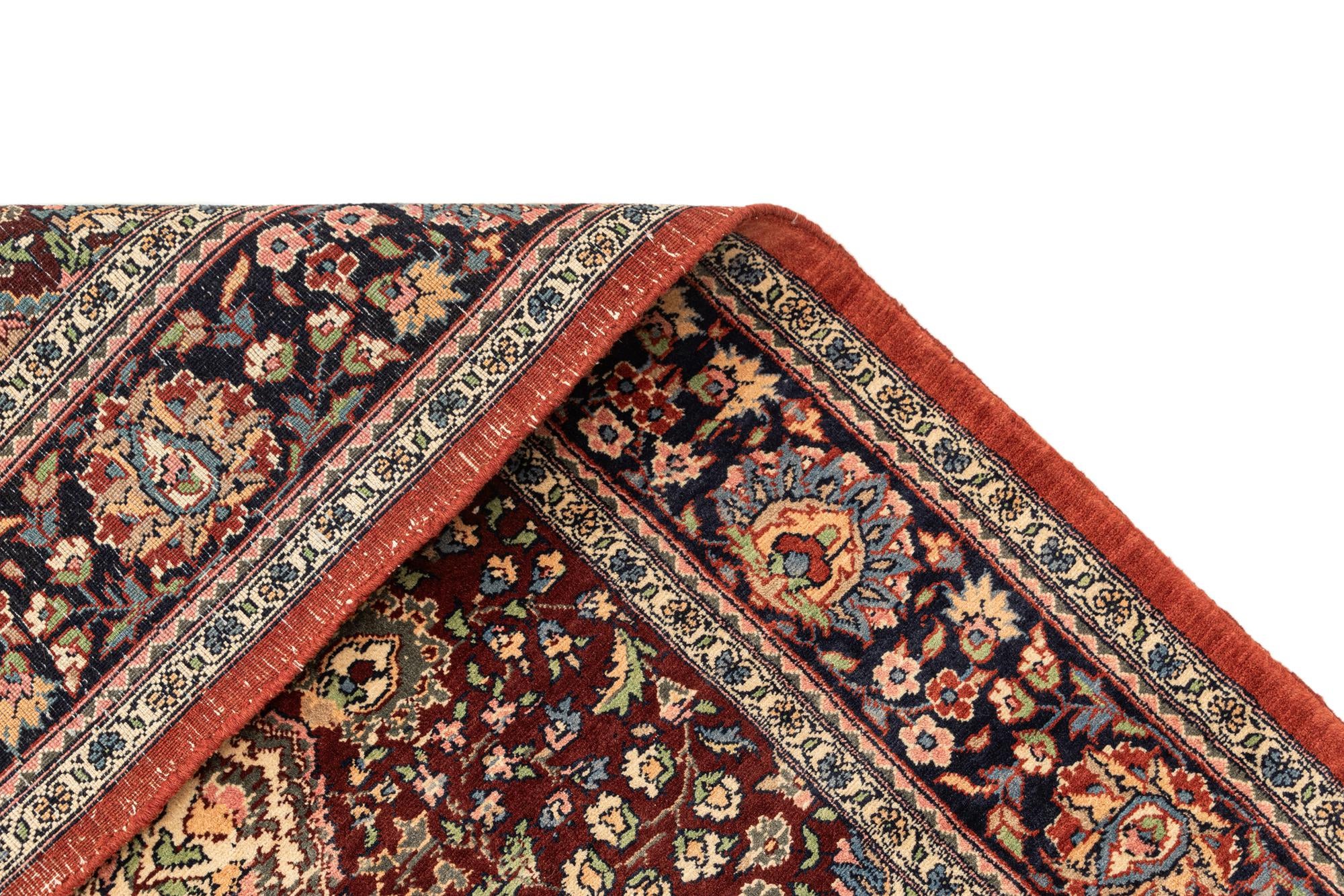 4' 6 x 7' 2 Hand Knotted Lahour Oriental Wool Rug