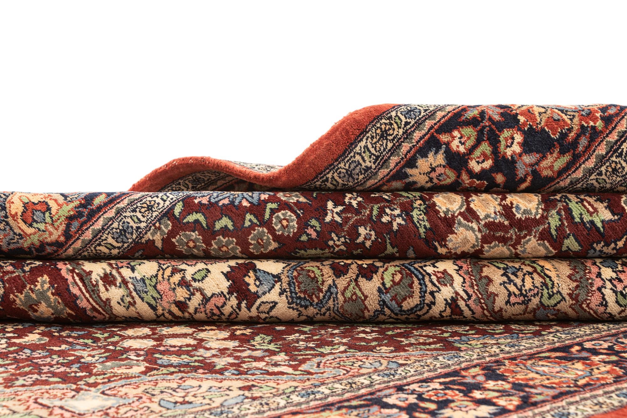 4' 6 x 7' 2 Hand Knotted Lahour Oriental Wool Rug