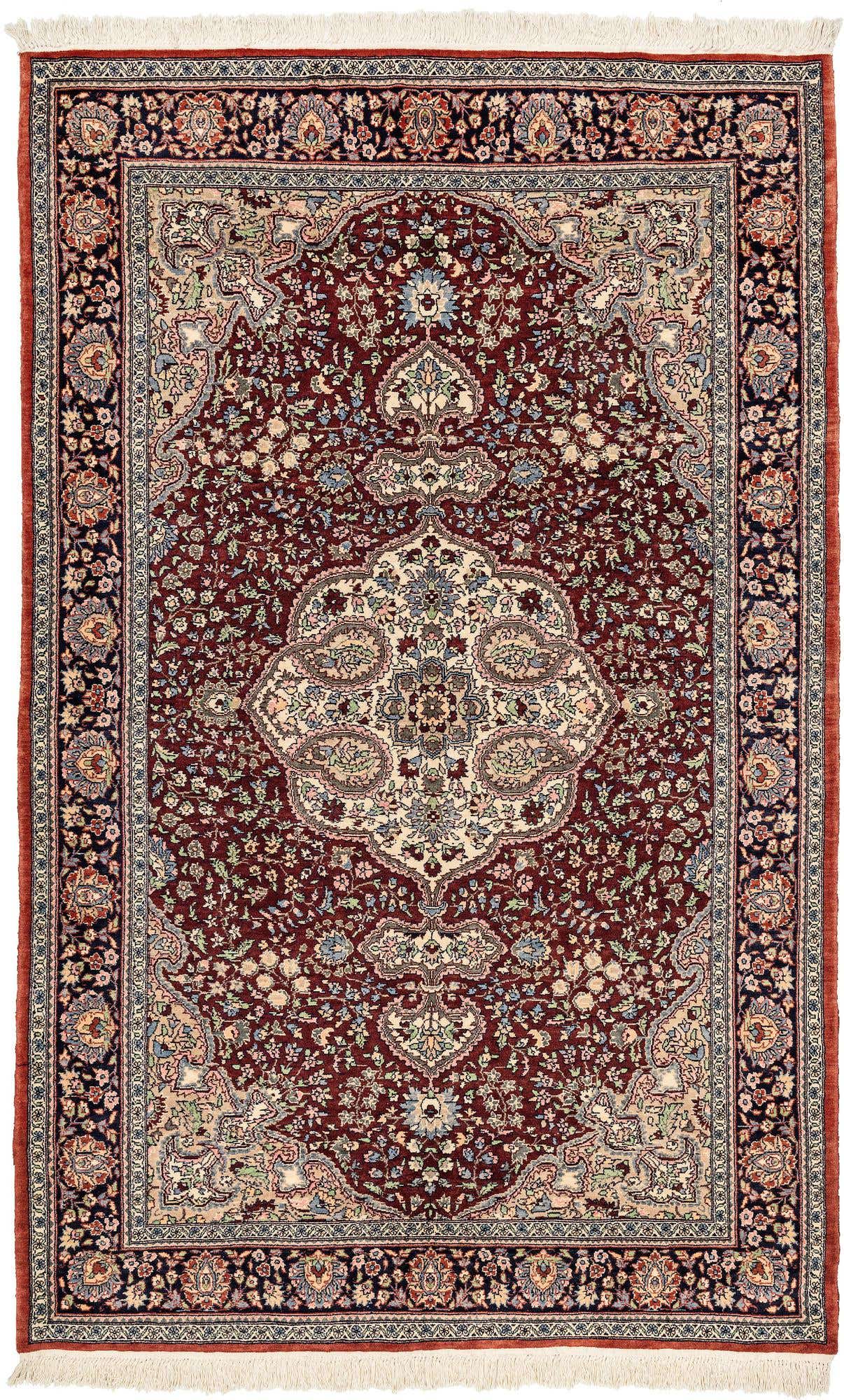4' 6 x 7' 2 Hand Knotted Lahour Oriental Wool Rug