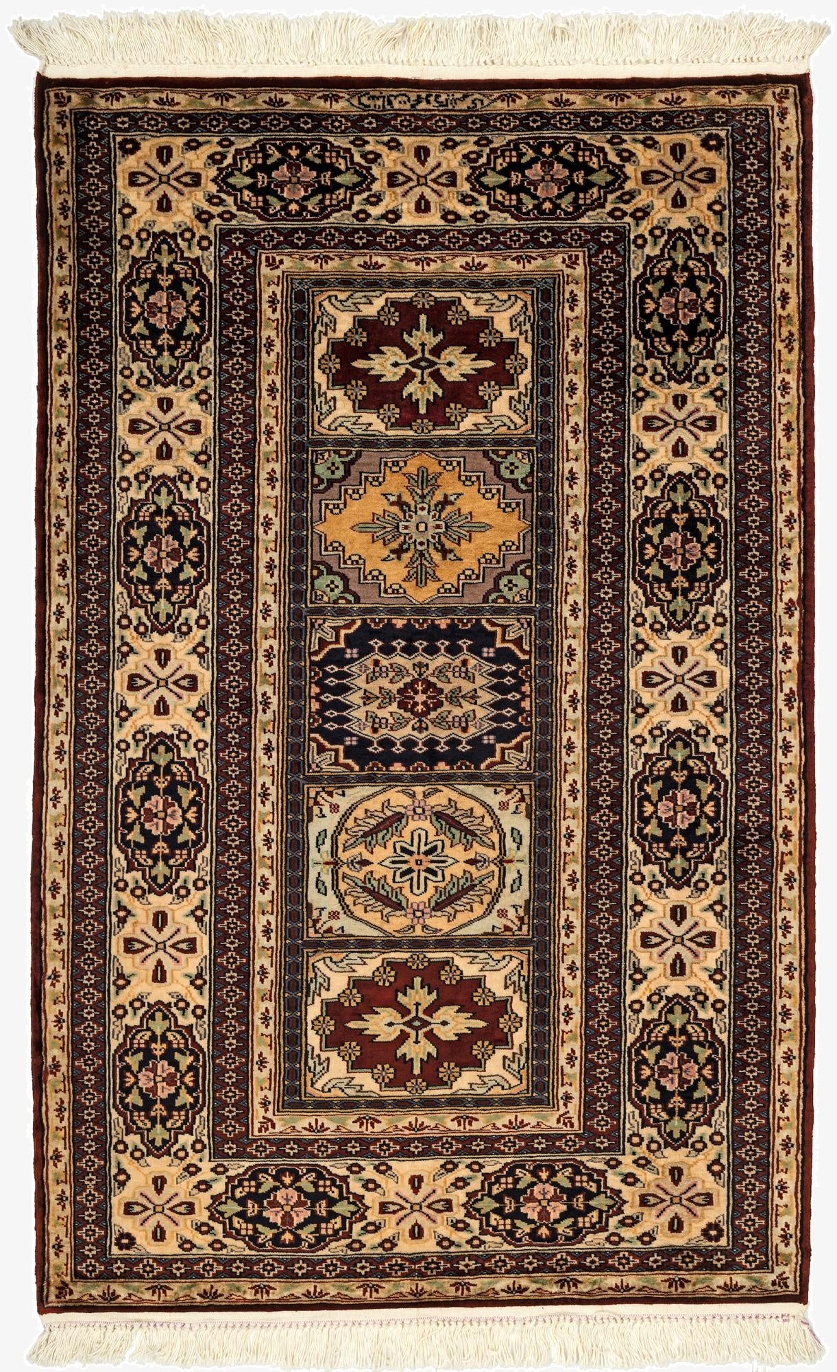 3' 2 x 5'  Hand Knotted Lahour Oriental Wool Rug