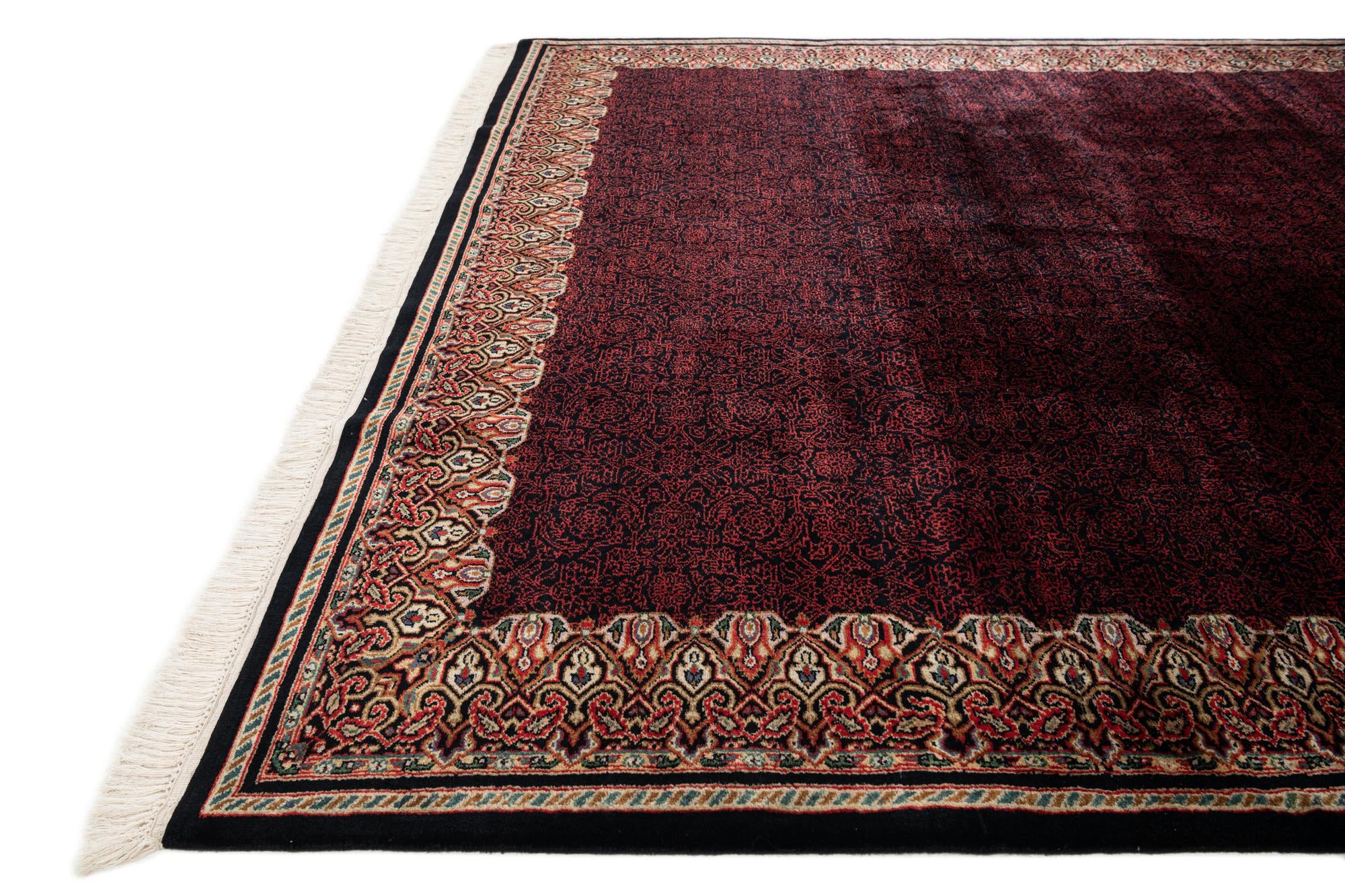 6' 8 x 9' 9 Hand Knotted Mahal Oriental Wool Rug