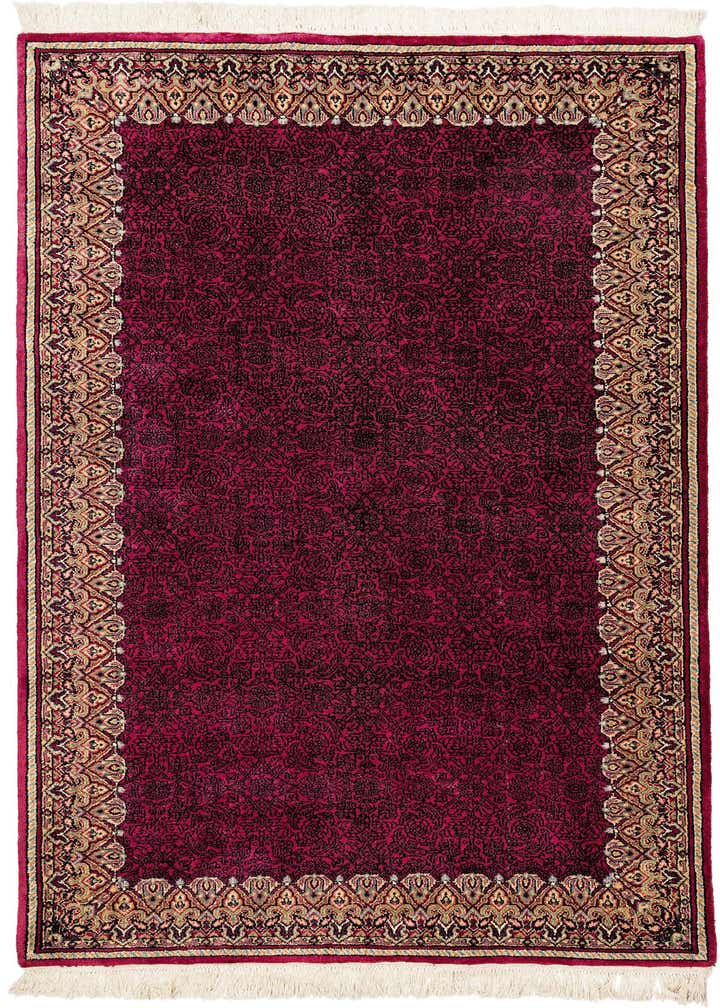 4' x 6' 5 Hand Knotted Mahal Oriental Wool Rug