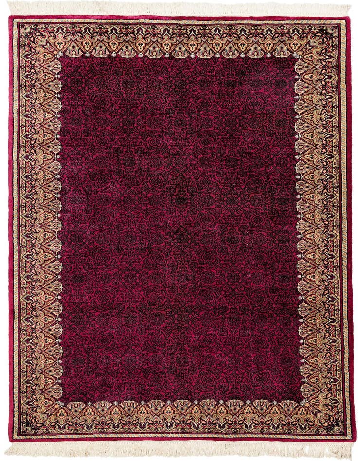 Detail image of 4' x 6' 5 Hand Knotted Mahal Oriental Wool Rug