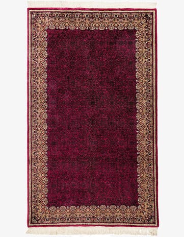 4' x 6' 5 Hand Knotted Mahal Oriental Wool Rug