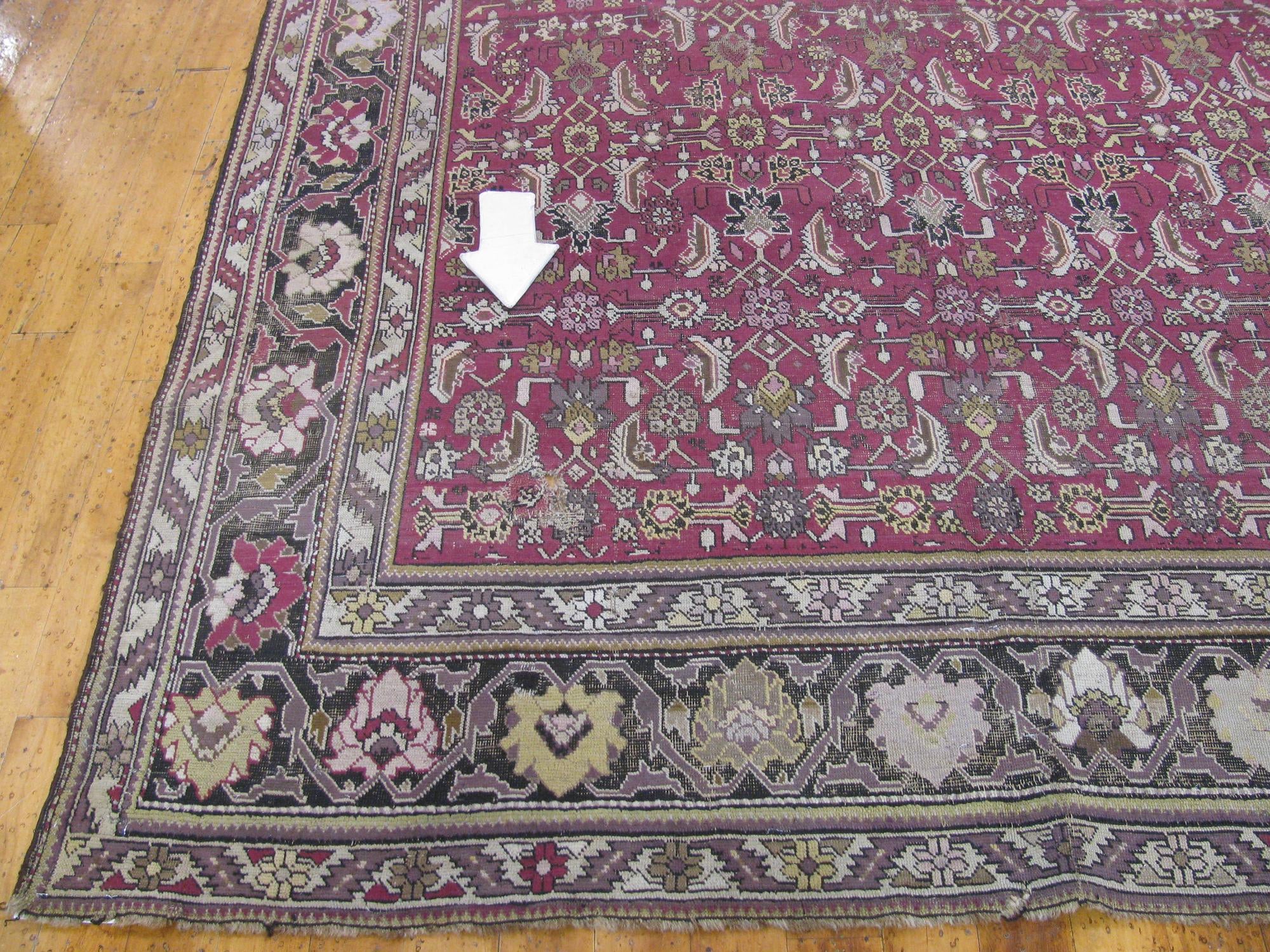 6' 8 x 15' 3 Hand Knotted Malayer Persian Wool Rug
