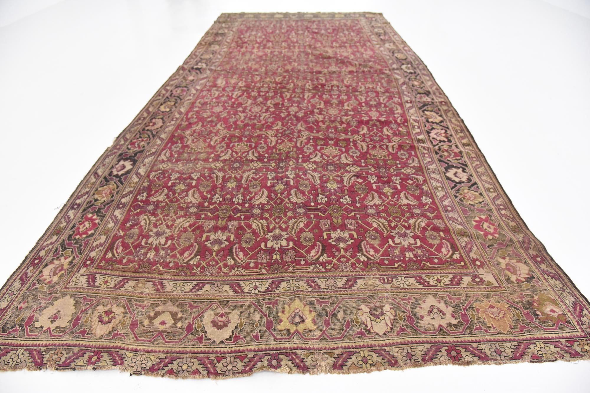 6' 8 x 15' 3 Hand Knotted Malayer Persian Wool Rug