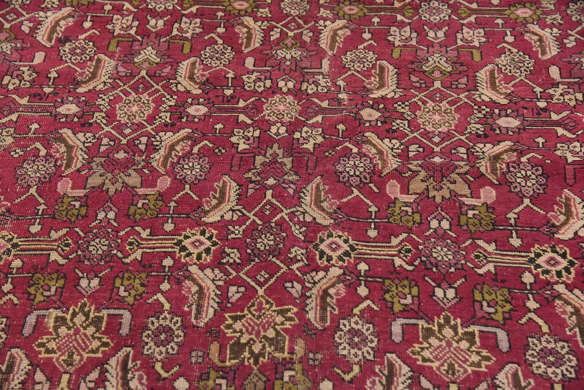 6' 8 x 15' 3 Hand Knotted Malayer Persian Wool Rug
