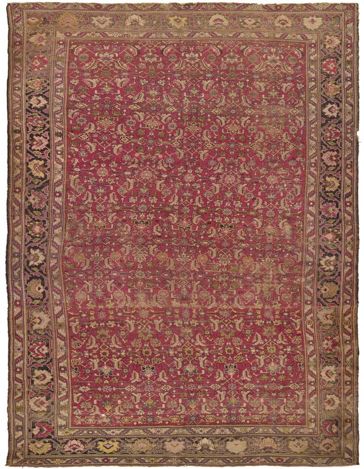 Detail image of 6' 8 x 15' 3 Hand Knotted Malayer Persian Wool Rug
