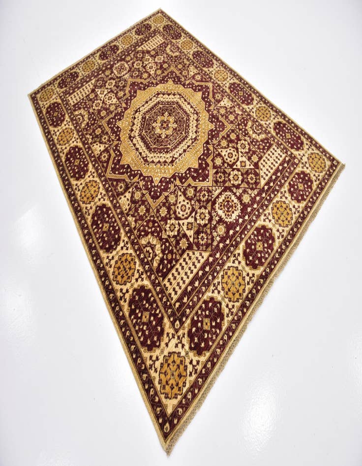 Detail image of 6' x 8' 3  Hand Knotted Mamluk Ziegler Rug