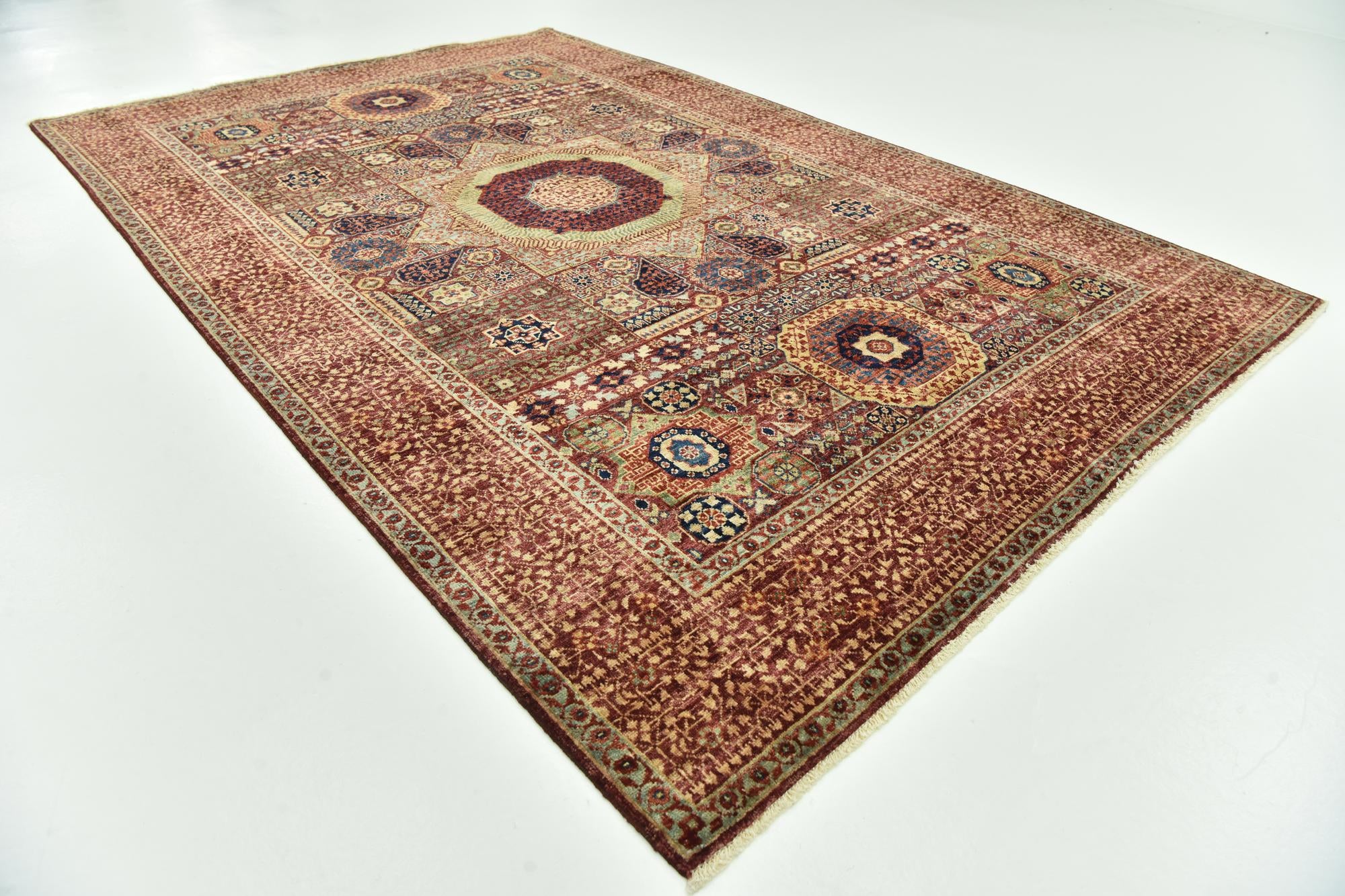 5' 11 x 8' 11 Hand Knotted Mamluk Ziegler Rug