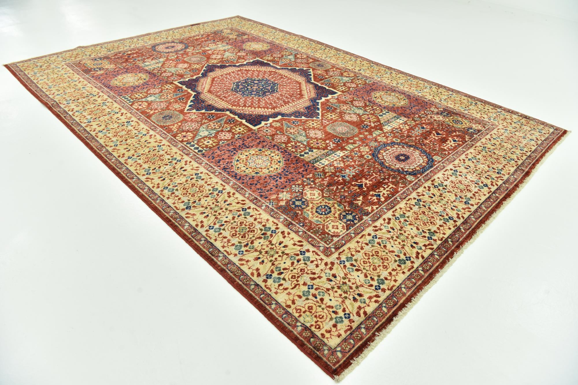 6' 8 x 9' 7 Hand Knotted Mamluk Ziegler Oriental Rug