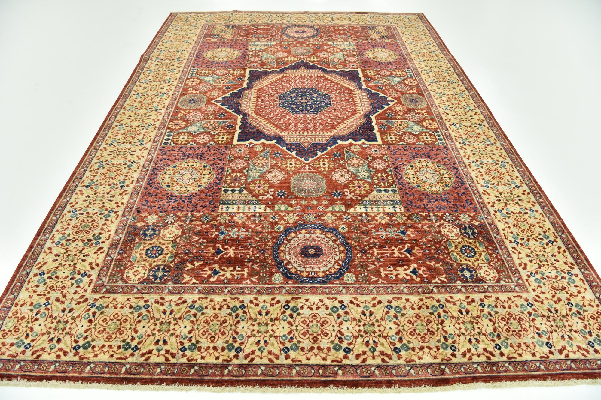 6' 8 x 9' 7 Hand Knotted Mamluk Ziegler Oriental Rug