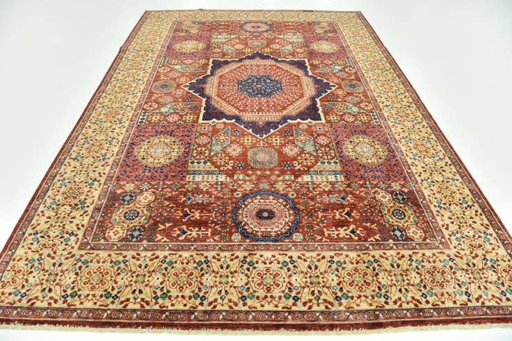 Vue détaillée : 205cm x 290cm Noué main Mamluk Ziegler Tapis Oriental