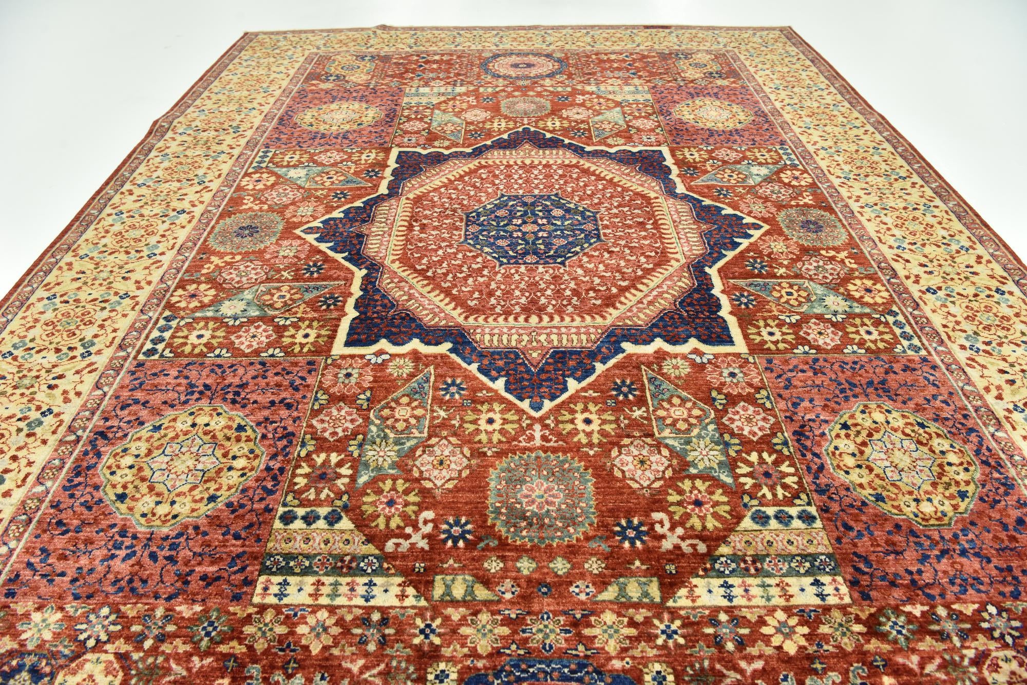 6' 8 x 9' 7 Hand Knotted Mamluk Ziegler Oriental Rug