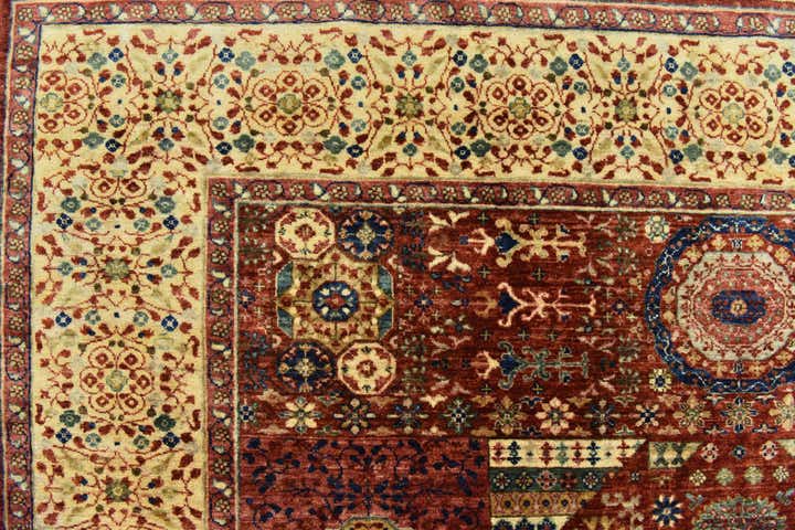 205cm x 290cm Noué main Mamluk Ziegler Tapis Oriental