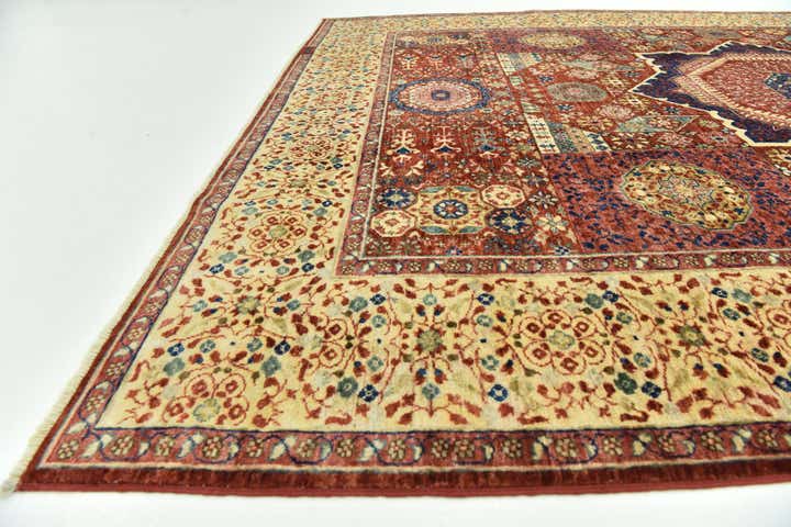205cm x 290cm Noué main Mamluk Ziegler Tapis Oriental