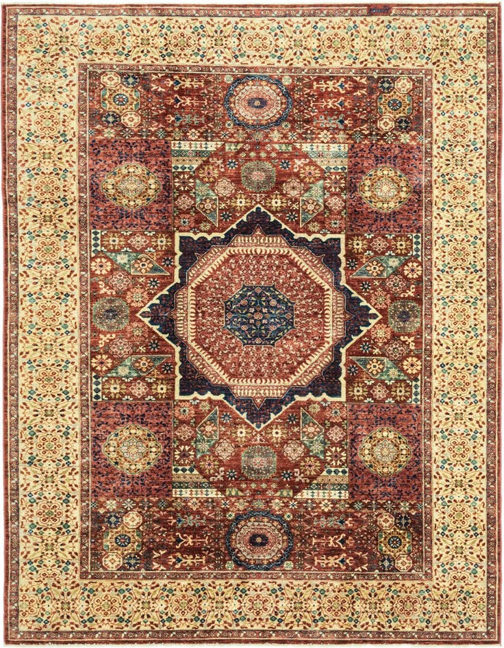 Detail image of 6' 8 x 9' 7 Hand Knotted Mamluk Ziegler Oriental Rug