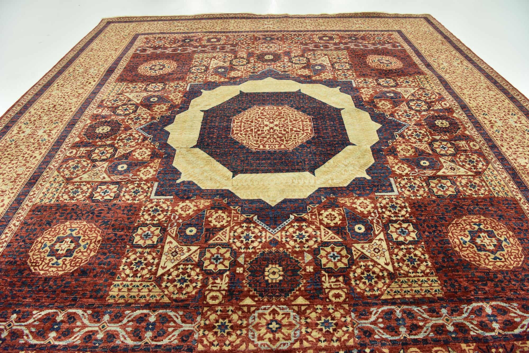 8' x 9' 9 Hand Knotted Mamluk Ziegler Oriental Rug