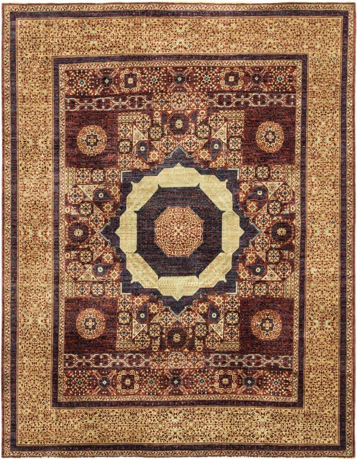 Detail image of 8' x 9' 9 Hand Knotted Mamluk Ziegler Oriental Rug