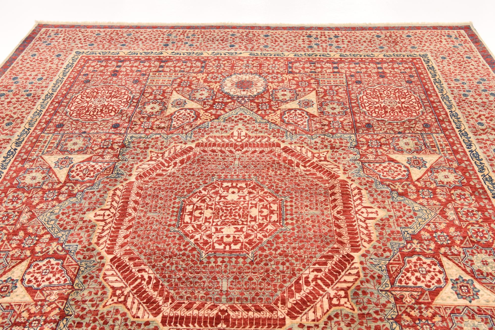 8' 2 x 10' 9 Hand Knotted Mamluk Ziegler Rug