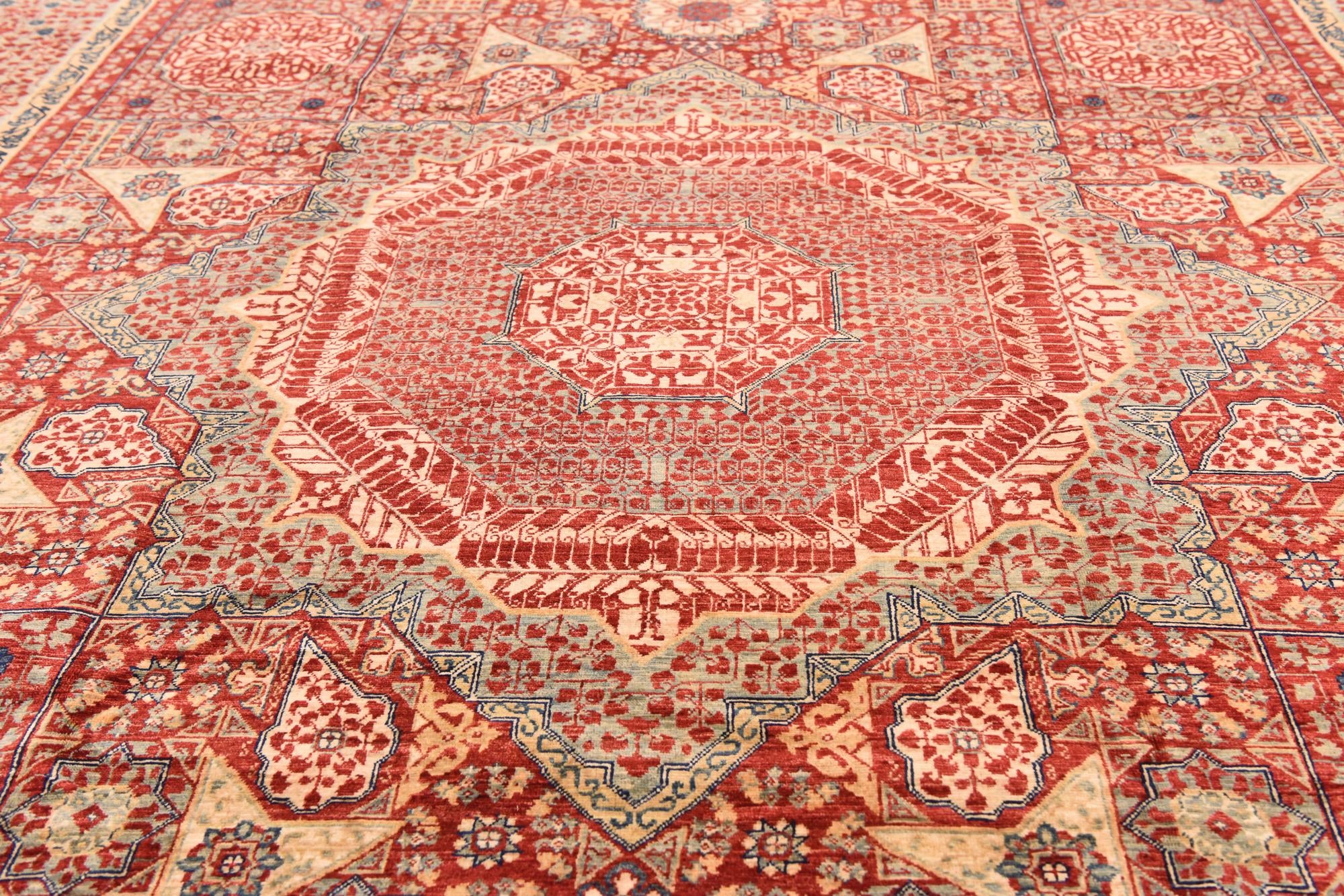 8' 2 x 10' 9 Hand Knotted Mamluk Ziegler Rug