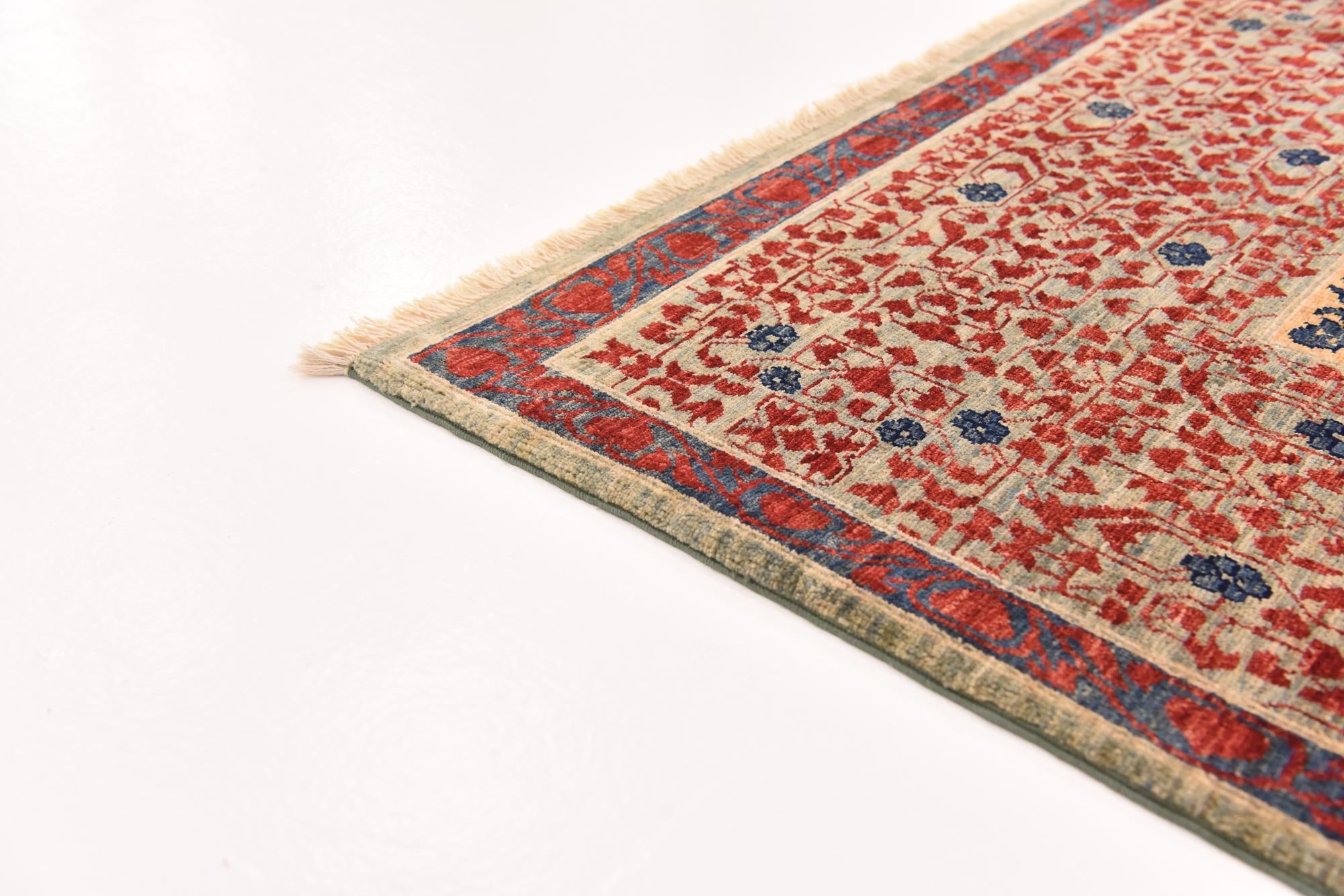 8' 2 x 10' 9 Hand Knotted Mamluk Ziegler Rug