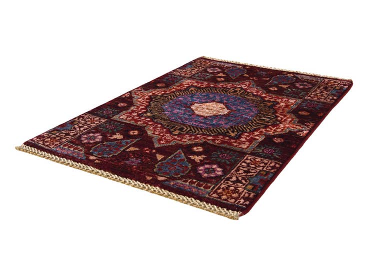 Detail image of 2' x 2' 11 Hand Knotted Mamluk Ziegler Rug