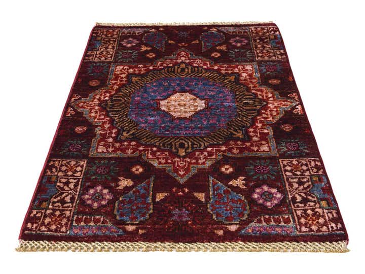 2' x 2' 11 Hand Knotted Mamluk Ziegler Rug