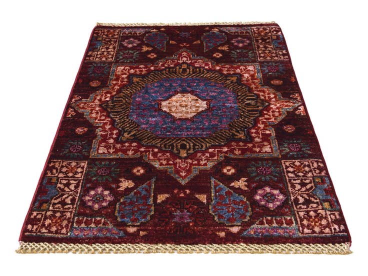 Detail image of 2' x 2' 11 Hand Knotted Mamluk Ziegler Rug