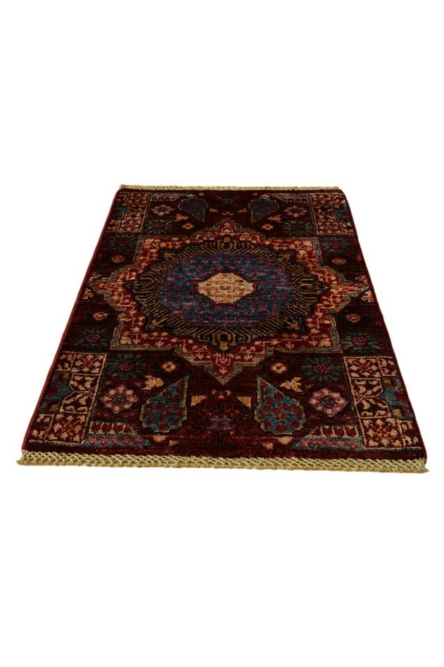 Detail image of 2' x 2' 11 Hand Knotted Mamluk Ziegler Rug