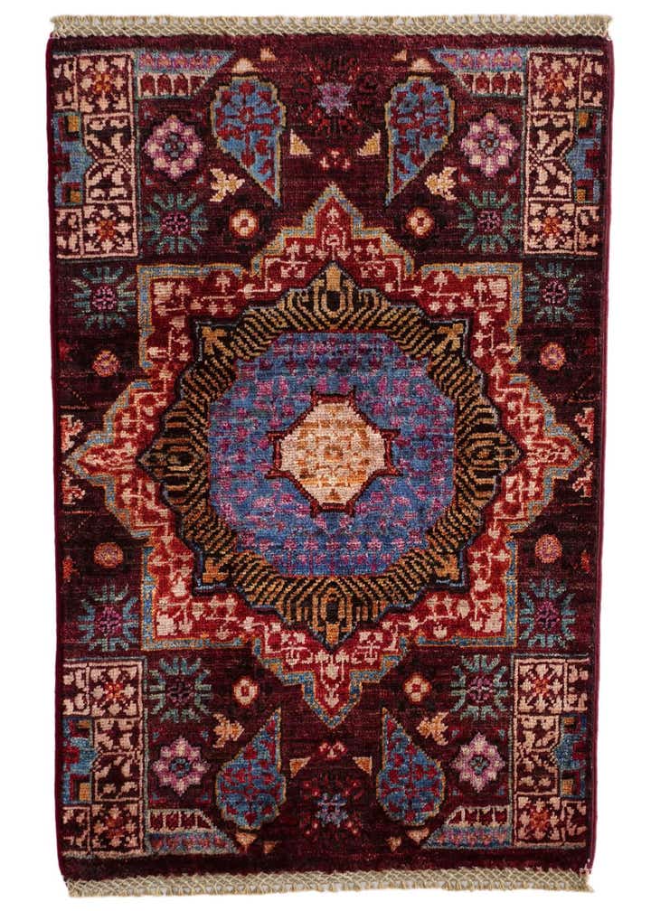2' x 2' 11 Hand Knotted Mamluk Ziegler Rug